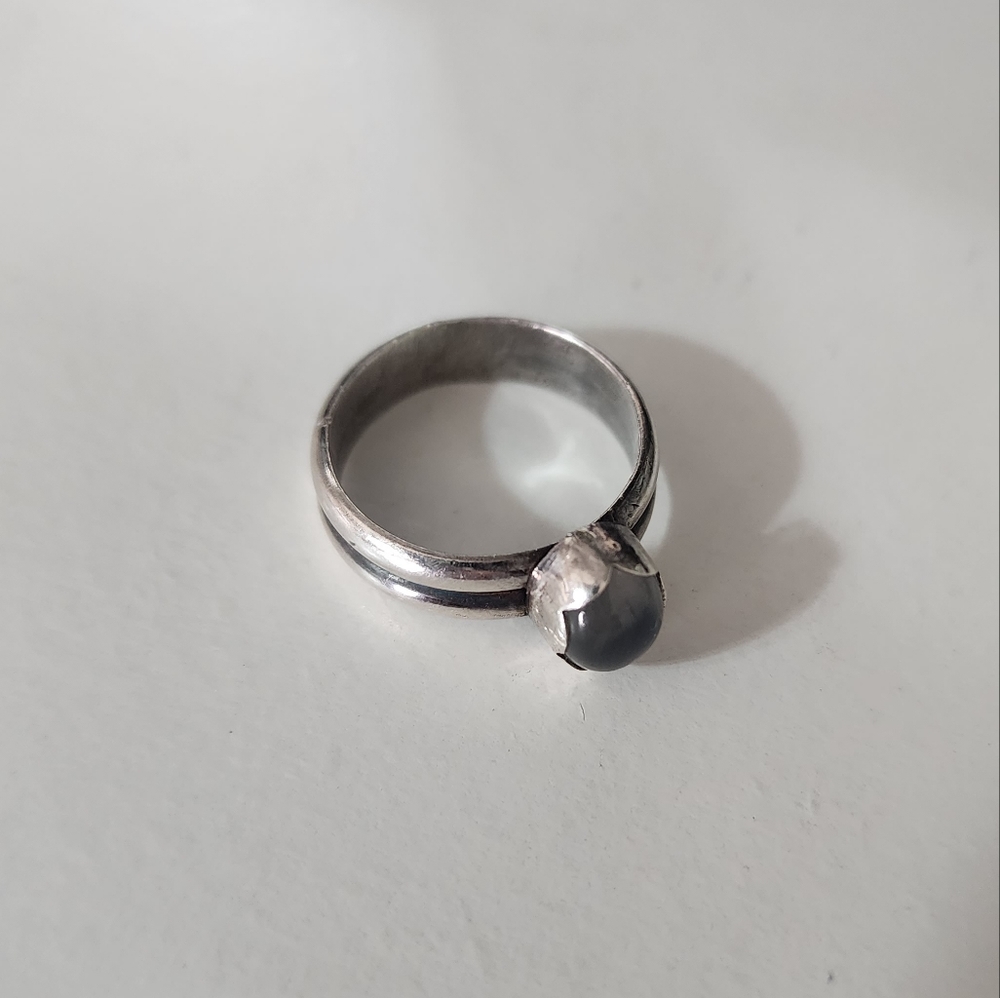 Silver Moonstone Ring - image 2